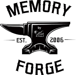 MEMORY FORGE EST. 2006 BY KIN & PEBBLE logo