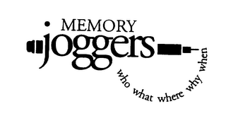MEMORY JOGGERS WHO WHAT WHERE WHY WHEN logo