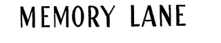 MEMORY LANE logo