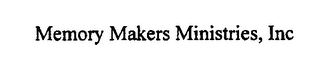 MEMORY MAKERS MINISTRIES, INC logo