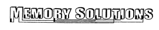 MEMORY SOLUTIONS logo