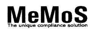 MEMOS THE UNIQUE COMPLIANCE SOLUTION logo