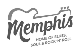MEMPHIS HOME OF BLUES, SOUL & ROCK 'N' ROLL logo