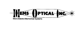 MEMS OPTICAL INC. MICRO-ELECTRO-MECHANICAL SYSTEMS logo