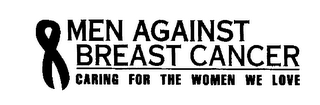 MEN AGAINST BREAST CANCER CARING FOR THE WOMEN WE LOVE logo