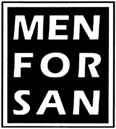 MEN FOR SAN logo