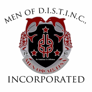 MEN OF D.I.S.T.I.N.C.  INCORPORATED DE SODALITAS UT OFFICIUM 1981 MEN O logo