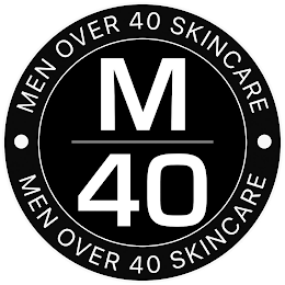 MEN OVER 40 SKINCARE M 40 MEN OVER 40 SKINCARE logo