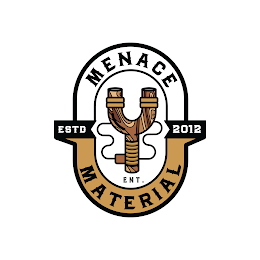 MENACE MATERAIL ENT. ESTD 2012 logo