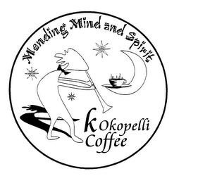MENDING MIND AND SPIRIT KOKOPELLI COFFEE logo