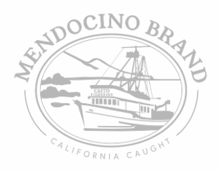 MENDOCINO BRAND CAITO FISHERIES CALIFORNIA CAUGHT logo