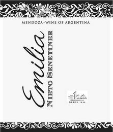 MENDOZA-WINE OF ARGENTINA EMILIA NIETO SENETINER DESDE logo