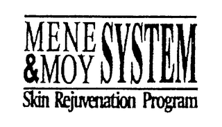 MENE & MOY SYSTEM SKIN REJUVENATION PROGRAM logo