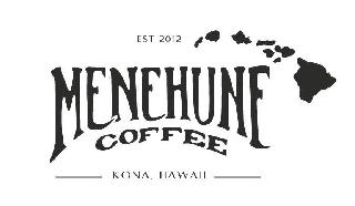MENEHUNE COFFEE KONA, HAWAII EST 2012 logo