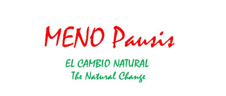 MENO PAUSIS EL CAMBIO NATURAL THE NATURAL CHANGE logo
