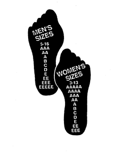 MEN'S SIZES WOMEN'S SIZES logo