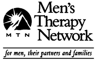 MEN'S THERAPY NETWORK FOR MEN, THEIR PARTNERS AND FAMILIES MTN logo