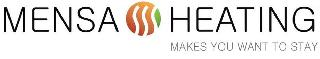 MENSA HEATING MAKES YOU WANT TO STAY logo
