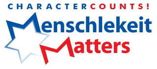 MENSCHLEKEIT MATTERS CHARACTERCOUNTS! logo