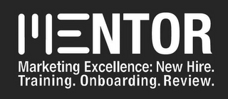 MENTOR MARKETING EXCELLENCE: NEW HIRE. TRAINING. ONBOARDING. REVIEW. logo