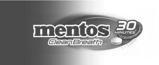 MENTOS CLEAN BREATH 30 MINUTES logo