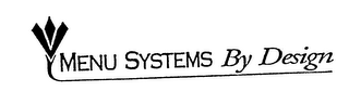 MENU SYSTEMS BY DESIGN logo