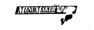 MENUMAKER P.O. BOX 2716 KIRKLAND, WA 98083 logo
