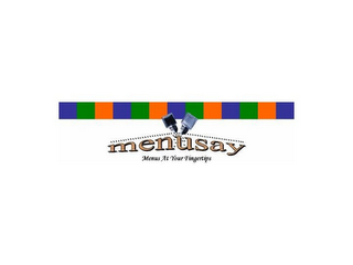 MENUSAY MENUS AT YOUR FINGERTIPS logo