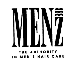 MENZ THE AUTHORITY IN MEN'S HAIR CARE logo