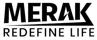 MERAK REDEFINE LIFE logo