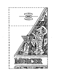 MERCER LIGHTS 100% NATURAL TOBACCO logo