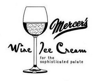MERCER'S WINE ICE CREAM FOR THE SOPHISTICATED PALATE logo