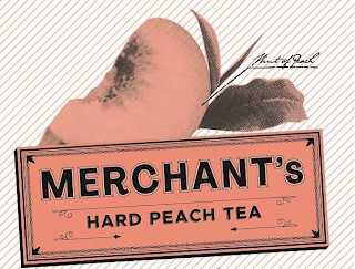 MERCHANT'S HARD PEACH TEA HINT OF PEACH logo