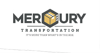 MERCURY TRANSPORTATION IT'S MORE THAN WHAT'S IN THE BOX logo