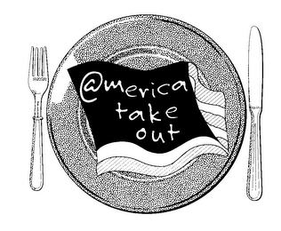 @MERICA TAKE OUT logo