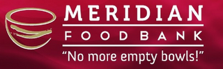 MERIDIAN FOOD BANK "NO MORE EMPTY BOWLS!" logo