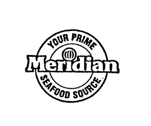 MERIDIAN YOUR PRIME SEAFOOD SOURCE logo
