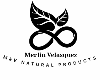 MERLIN VELASQUEZ M & V NATURAL PRODUCTS logo