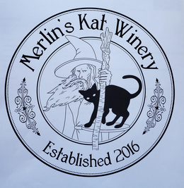 MERLIN'S KAT WINERY ESTABLISHED 2016 logo