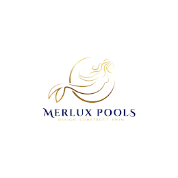 MERLUX POOLS DESIGN. CONSTRUCT. SWIM. logo