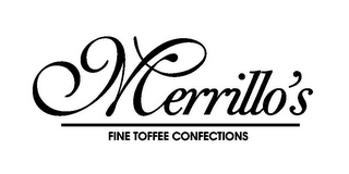 MERRILLO'S FINE TOFFEE CONFECTIONS logo