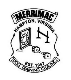 MERRIMAC DOG TRAINING CLUB, INC. HAMPTON, VIRGINIA EST. 1947 logo
