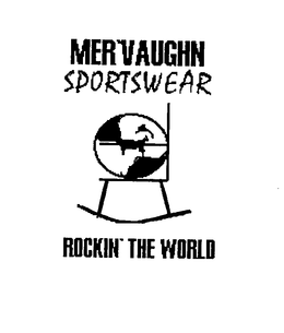 MER'VAUGHN SPORTSWEAR ROCKIN' THE WORLD logo