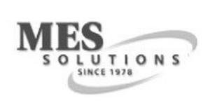 MES SOLUTIONS SINCE 1978 logo