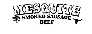 MESQUITE SMOKED SAUSAGE BEEF logo
