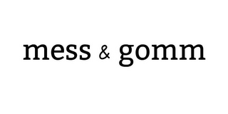 MESS & GOMM logo