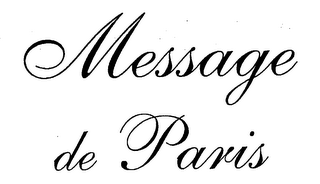 MESSAGE DE PARIS logo