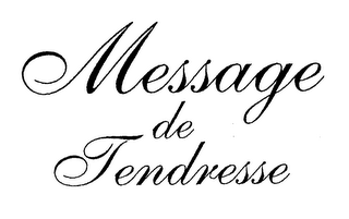 MESSAGE DE TENDRESSE logo
