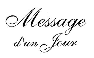 MESSAGE D'UN JOUR logo