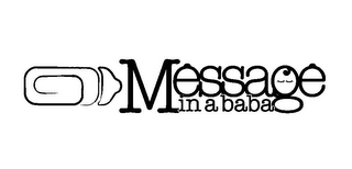 MESSAGE IN A BABA logo